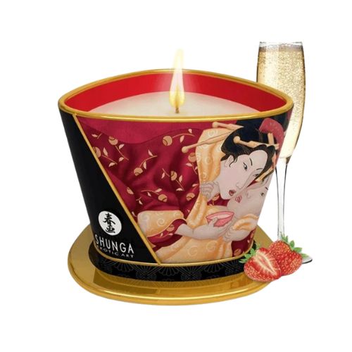 Shunga Candle 170ml Strawberry1