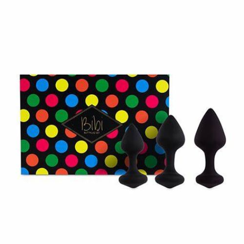 FeelzToys Bibi Butt Plug Set 3 pcs - Black