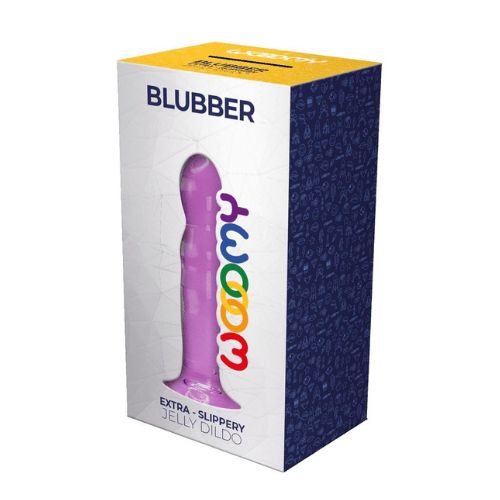 Wooomy Blubber Jelly with Packaging – Purple | Ultimate Pleasure Wooomy Blubber Jelly Purple with Packaging – Waterproof Adult Dildo